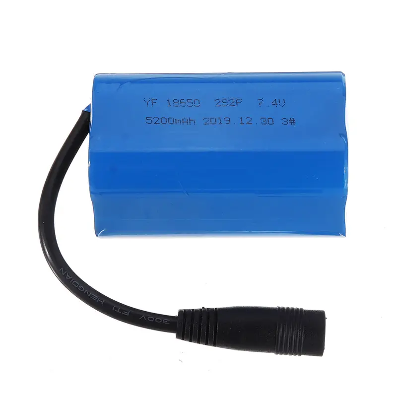 18650 7.4V 5200Mah Lipo Battery For Flytec V007 Intelligent 500M Control Fishing Finder Bait Rc Boat Parts 1