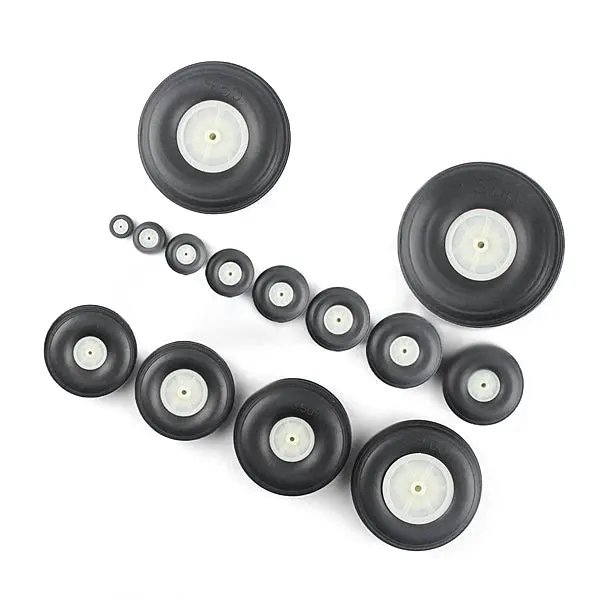 19/25/31/38/44/50/57/63/70/76/89/101/115/128Mm Optional Pu Simulation Wheel For Rc Airplane 1