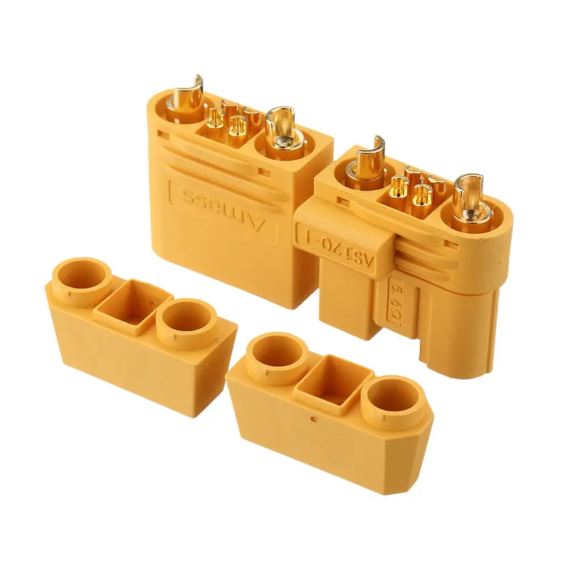 1Pair Amass As120 Male/Female Plug Connector Resistance Adapter Plug For Rc Model Fpv Racing Drone Lipo Battery 1