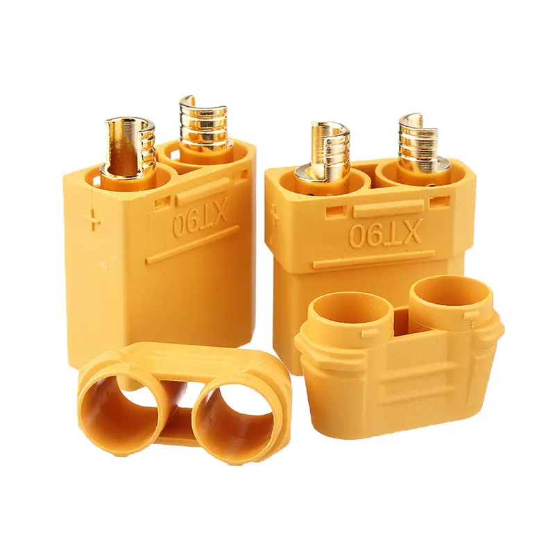 1Pair Amass Xt90h Male & Female Plug Connectors Adapter Plug For Rc Model Lipo Battery 1