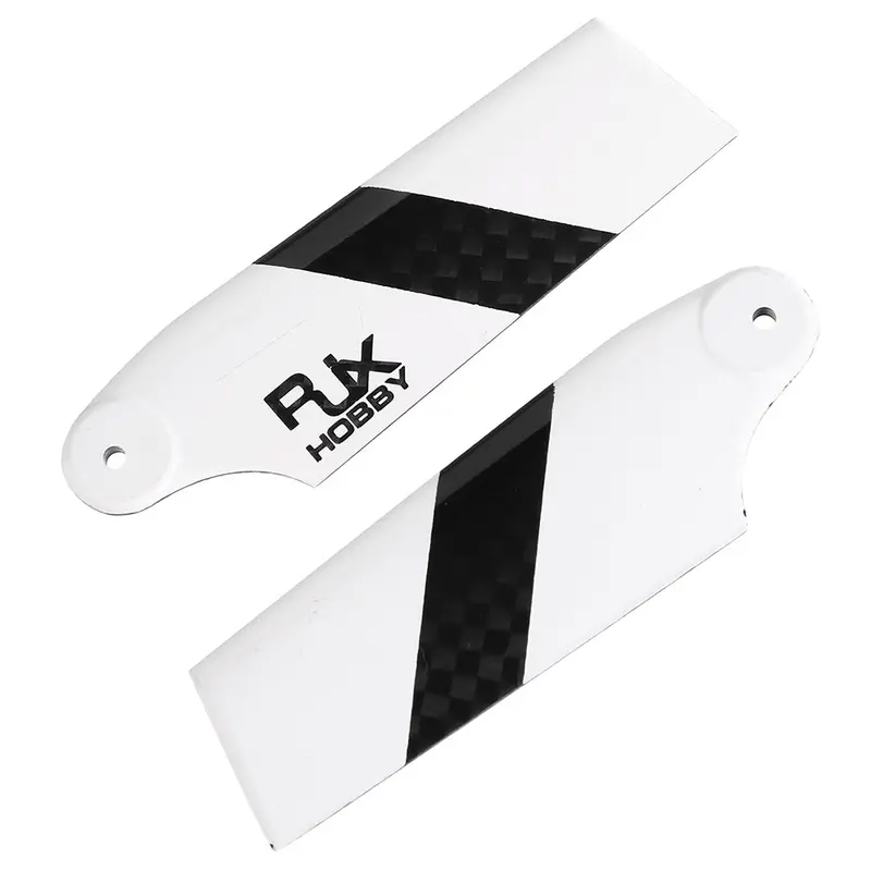 1Pair Rjx Carbon Fiber 62Mm Tail Blade For 450 Rc Helicopter 1