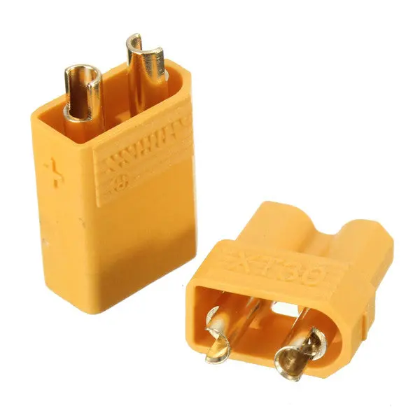 1Pair Xt30 2Mm Golden Male Female Non-Slip Plug Interface Connector 1