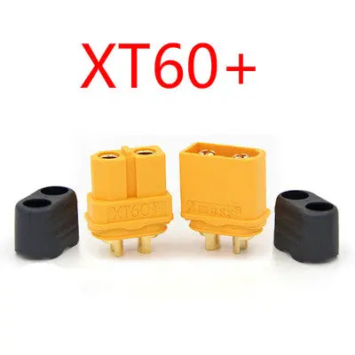 1Pair Xt60+ Sheath Housing Connector Plug, Amass Lithium Battery Discharging Terminal For Rc Lipo Model And More 1