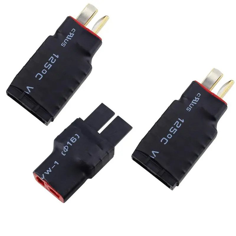 1Pc Male T-Plug Deans To Female Trx Traxxas Connector Adapter For Rc Battery Esc & Charger 1