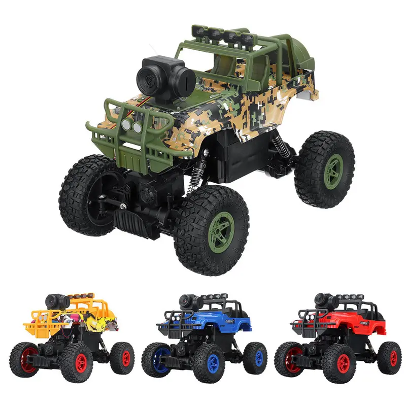 1Pc Muys 1/18 2.4G 4Wd Rc Car + 1080P Hd Wifi Fpv App Controlled Off-Road Vehicle Climbing Truck Rtr 1