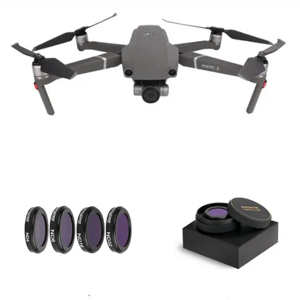 1Pc Nd4 Nd8 Nd16 Nd32 Cpl Mcuv Single Camera Lens Filter For Dji Mavic 2 Zoom Rc Drone 1