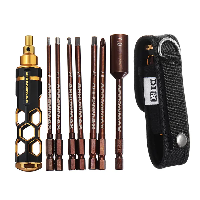 1Pc Screwdriver Titanium Plating Hardened 1.5 2.0 2.5 Mm Screwdriver For Rc Car Parts Tools Toy 1