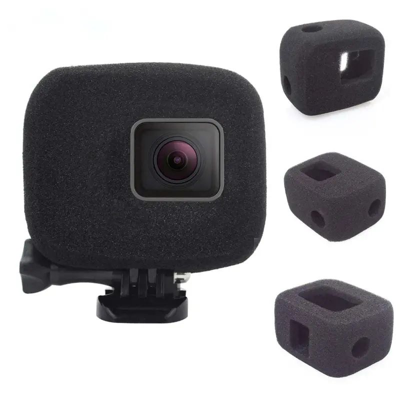 1Pc Sponge Windshield Black For Gopro Hero 5/6/7 Sport Camera 1