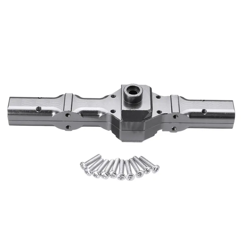 1Pc Titanium Color Metal Rear Bridge Axle Shell For Wpl Henglong 1/16 Military Truck Rc Car Parts 1