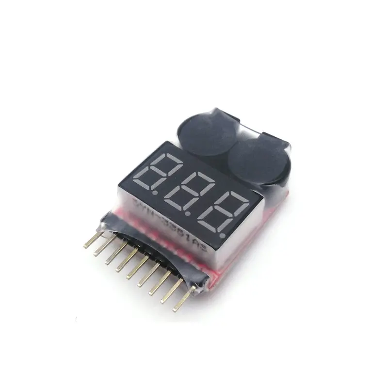 1Pcs 1-8S Low Voltage Buzzer Alarm Lipo Battery Voltage Indicator Tester For Rc Car Rc Boat Rc Drone 1