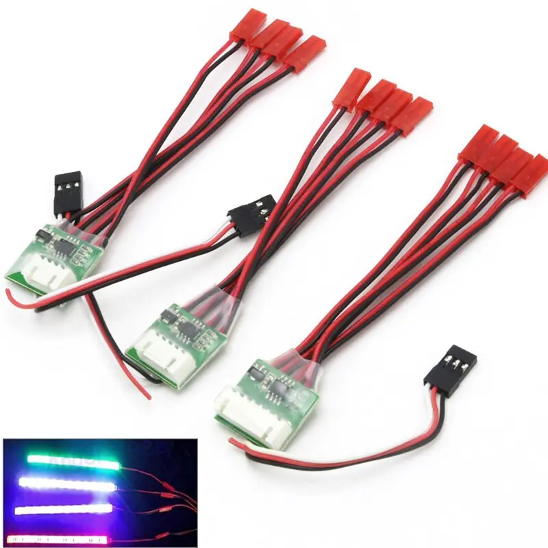 1Pcs 3S 4S 6S Rc Waterproof Led Strip Light Controller For Rc Drone / Rc Airplane 1
