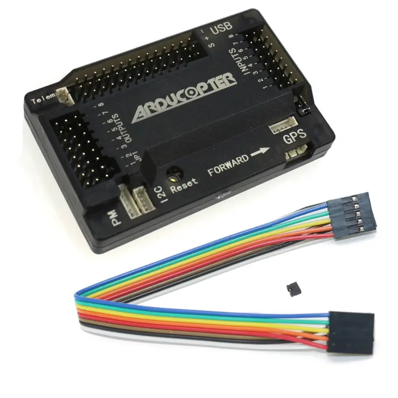 1Pcs Apm2.8 Apm 2.8 Multicopter Flight Controller 2.5 2.6 Upgraded Built-In Compass Straight Pin With Case For Rc Quadcopter 1