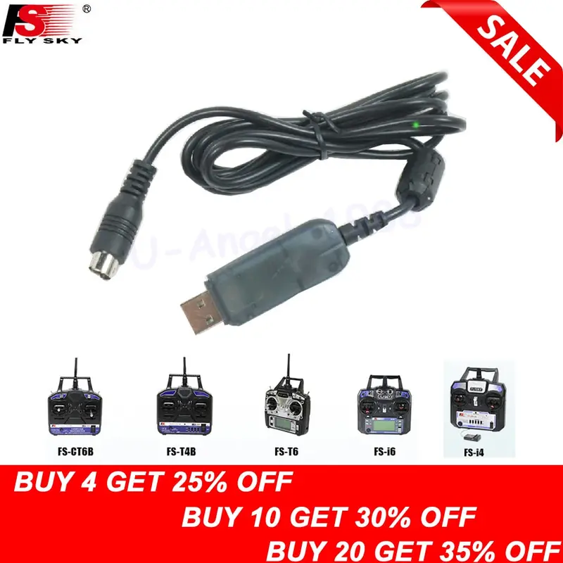 1Pcs Firmware Upgrade Download Data Cable For Flysky Fly Sky Fs I6 Fs-I6 Rc Transmitter Dropship 1