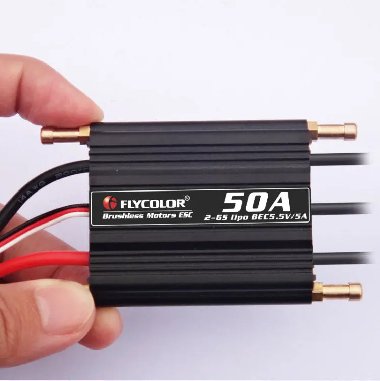 1Pcs Flycolor 50A 70A 90A 120A 150A Brushless Esc 2-6S Rc Boats Waterproof With Bec/Water Cooling System For Jet 1