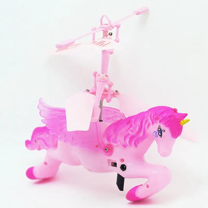 1Pcs Flying Pink Unicorn Drone Self Hovering Helicopter Aircraft Toys For Chirldren Gift 1