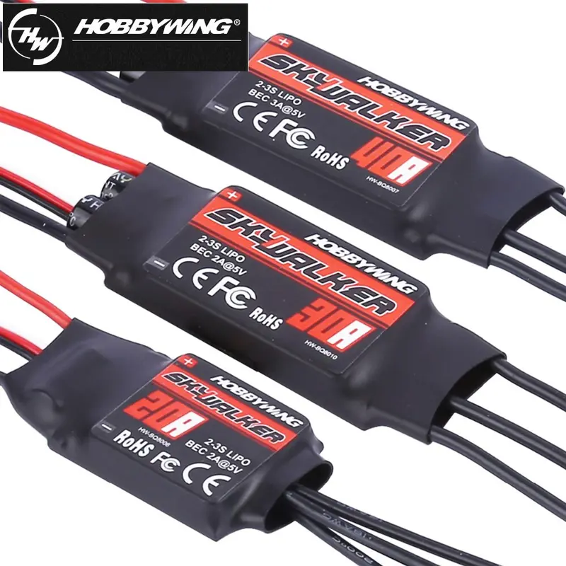 1Pcs Hobbywing Skywalker 15A/20A/30A/40A/50A/60A/80A Speed Controler With Ubec For Rc Fpv Quadcopter Rc Airplanes Helicopter 1