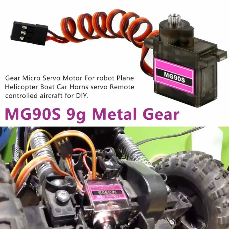 1Pcs Mitoot Rc Micro Servo 9G Sg90 Servo For Arduino Aeromodelismo Align Trex 450 Airplane Helicopters Accessories 2