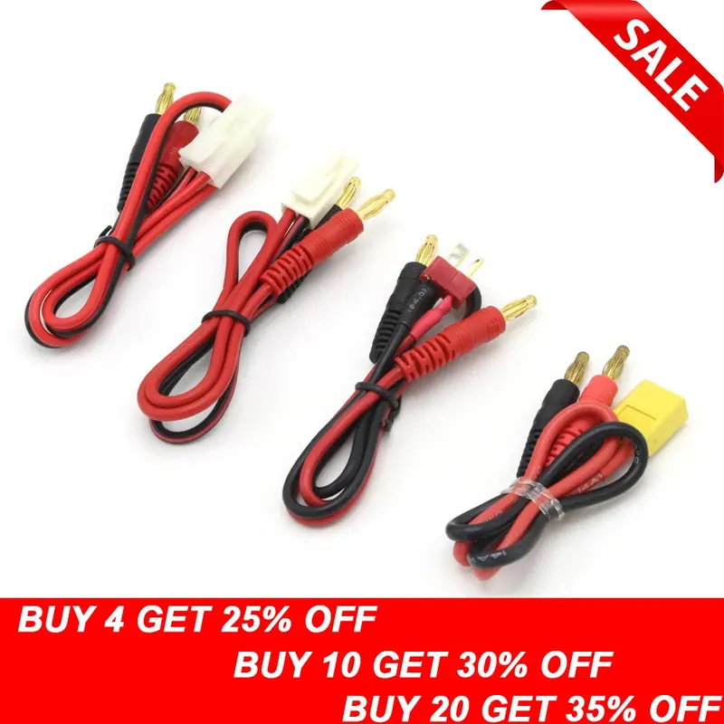 1Pcs Rc Connector Cable T Plug Deans Connector To Banana Tamiya Plug To Banana For Imax B6 B6ac B8 Chargers 1