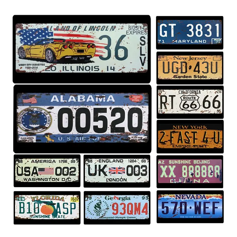 1Pcs Rc Custom License Plate Metal Frame Strength Waterproof For 1:10 Tamiya Cc01 Axial Scx10 Traxxas Trx-4 Trx4 Crawler Car 1