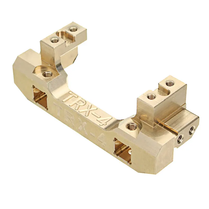 1Pcs Traxxas Trx-4 Rc Car Spare Parts Front Bumper Mount Gold Servo Moving Bracket Holder 1