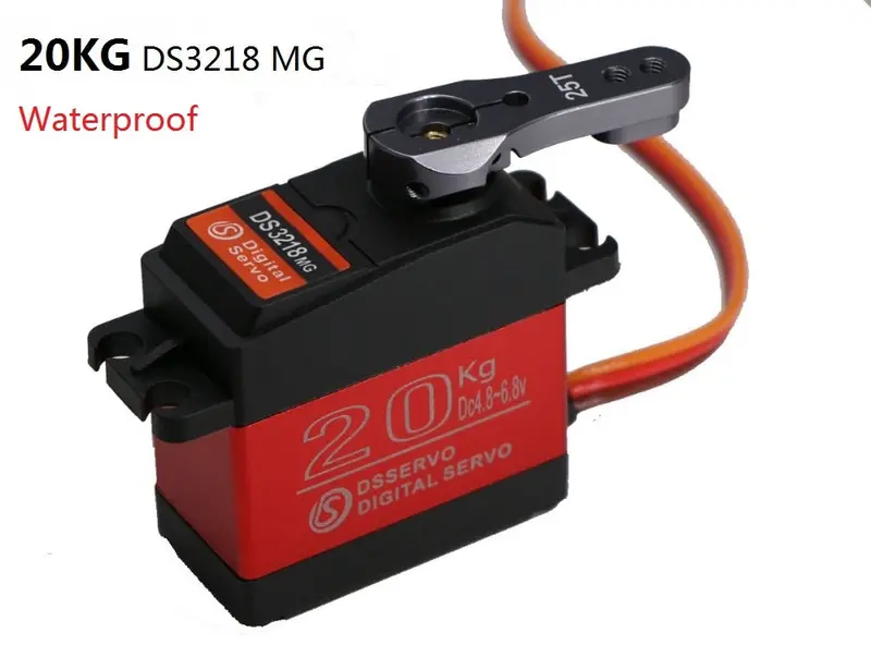 1Pcs Waterproof Servo Ds3218 Update High Speed Metal Gear Digital Servo Baja Servo 20Kg/.09S For 1/8 1/10 Scale Rc Cars Part 1