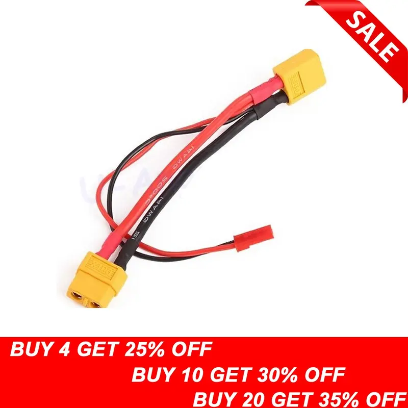 1Pcs Xt60 Male Convert To Xt60 Female & Jst Female Conversion Charger Cable Dropship 1