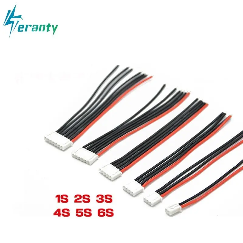 1S 2S 3S 4S 5S 6S 22Awg Cable 10Cm (100Mm) Rc Lipo Battery Charger Wiring 7.4V 11.1V 14.8V 22.2V For Imax B3 B6 Balance Charger 1