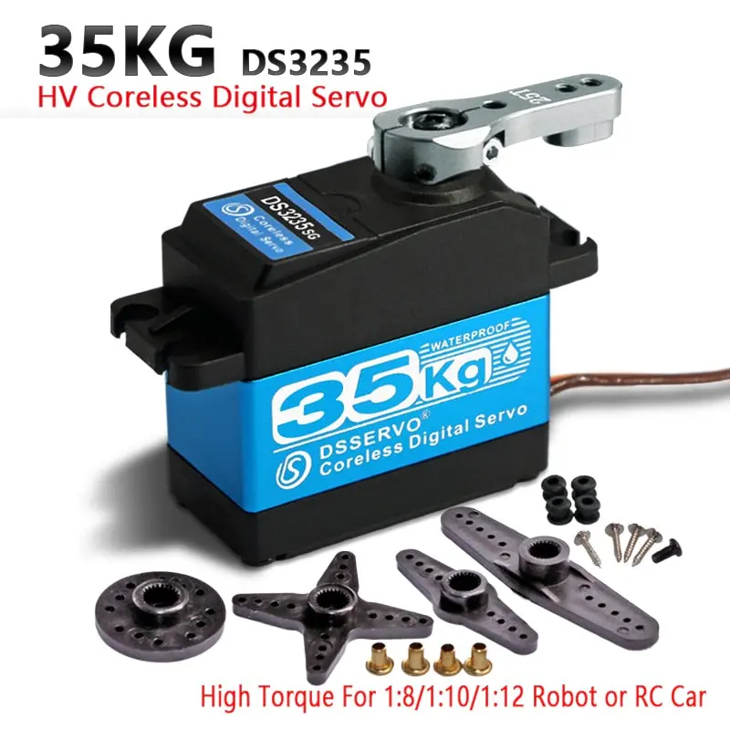 1X 35Kg High Torque Coreless Motor Servo Metal Gear Digital And Stainless Steel Gear Servo Arduino Servo For Robotic Diy,Rc Car 1