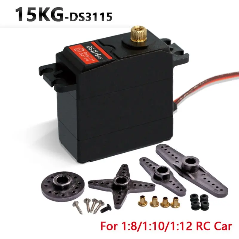 1X Free Shipment Original Factory High Torque Servo 15Kg Ds3115 Servo Metal Gear Servo For Rc Car Boat Plane 1
