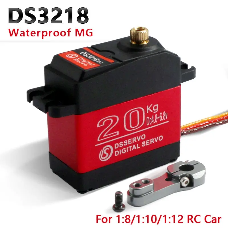 1X Waterproof Rc Servo Ds3218 Update And Pro High Speed Metal Gear Digital Servo Baja Servo 20Kg/.09S For 1/8 1/10 Scale Rc Cars 1