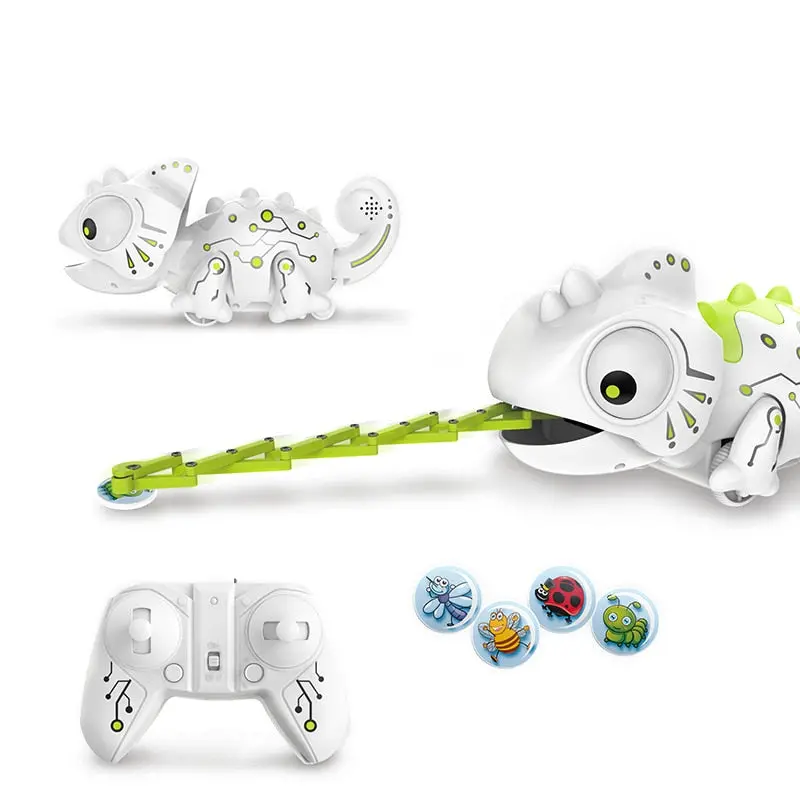 2.4Chz Rc Robot Dinosaur Toys Chameleon Pet Changeable Light Remote Control Electronic Model Animal Intelligent Robot Kit Toys 1