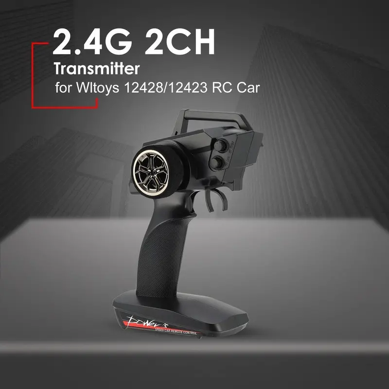 2.4G 2Ch Transmitter Remote Control Radio Spare Parts For Rc Car 1/12 Wltoys 12428/12423 4Wd Crawler Right Hand Mode 1