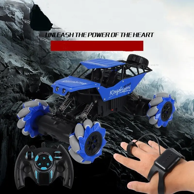 2.4G Gesture Sensing Stunt Remote Control Rc Car Children's Light Music Twisting Car Deformation Climbing Off-Road Vehicle Model 1