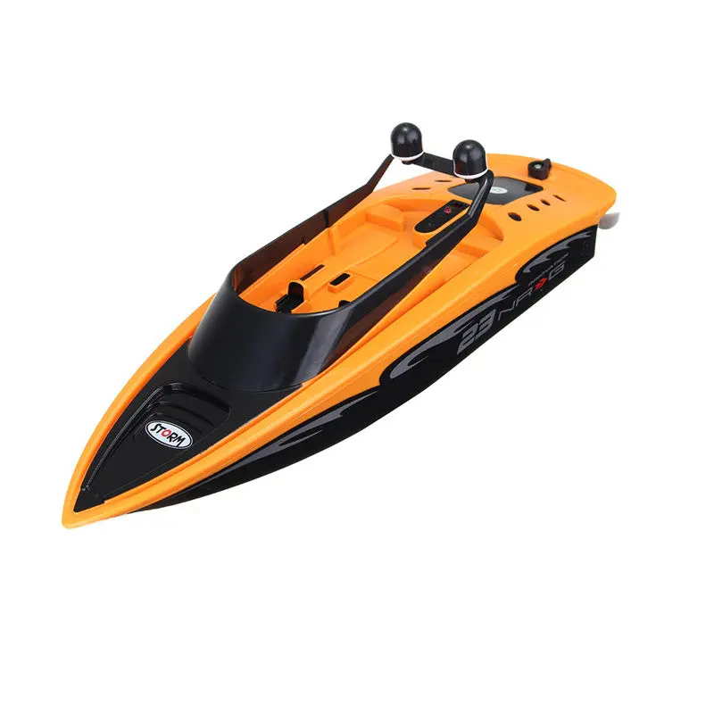 2.4Ghz 4 Channel Charging High-Speed Wireless Rc Racing Boat Waterproof Orange 1