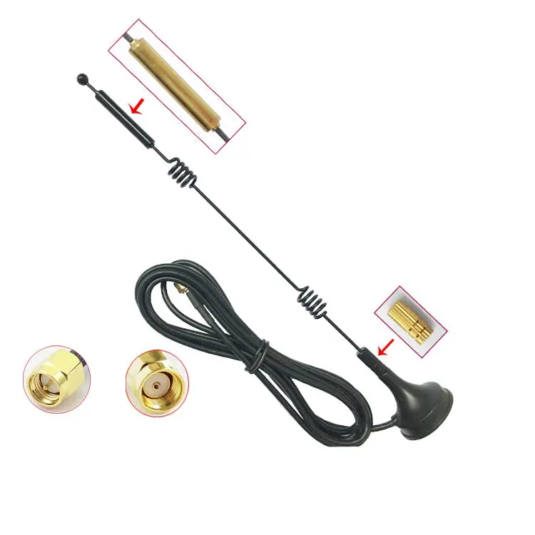 2.4Ghz/5Ghz/5.8Ghz Wifi Dual Frequency 12Dbi High Gain 1.5M Mini Sucker Fpv Car Antenna 1