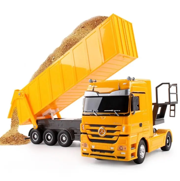 2.4Ghz Big Rc Toy Dumper Tilting Cart Remote Control Tip Lorry Auto Lift Engineer Container Car Vehicle Toys Gift Brinquedos 1