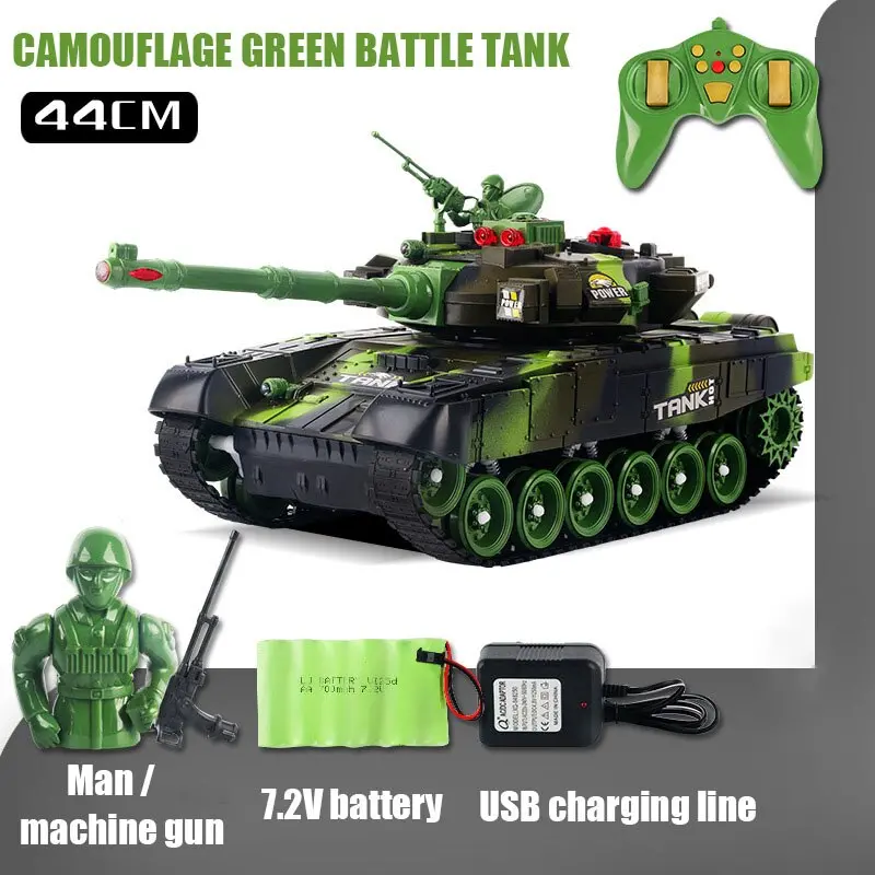2.4Ghz Super Remote Control Tank Can Be Used To Launch Off-Road Crawler Remote Control Car Boy Toy When Charging Battle 2