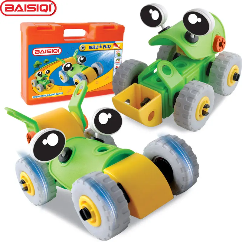 2 In 1 Baisiqi 6824 Intelligent Assembly Tool Set Model Create Diy Toy Screw Block Kit For 5-6-7-8-9 Year Old Kid Child Boy 1