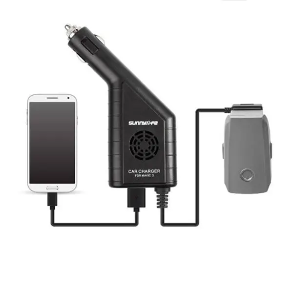 2 In 1 Battery Usb Car Charger For Dji Mavic 2 Pro/Zoom Rc Drone Remote Controller 1