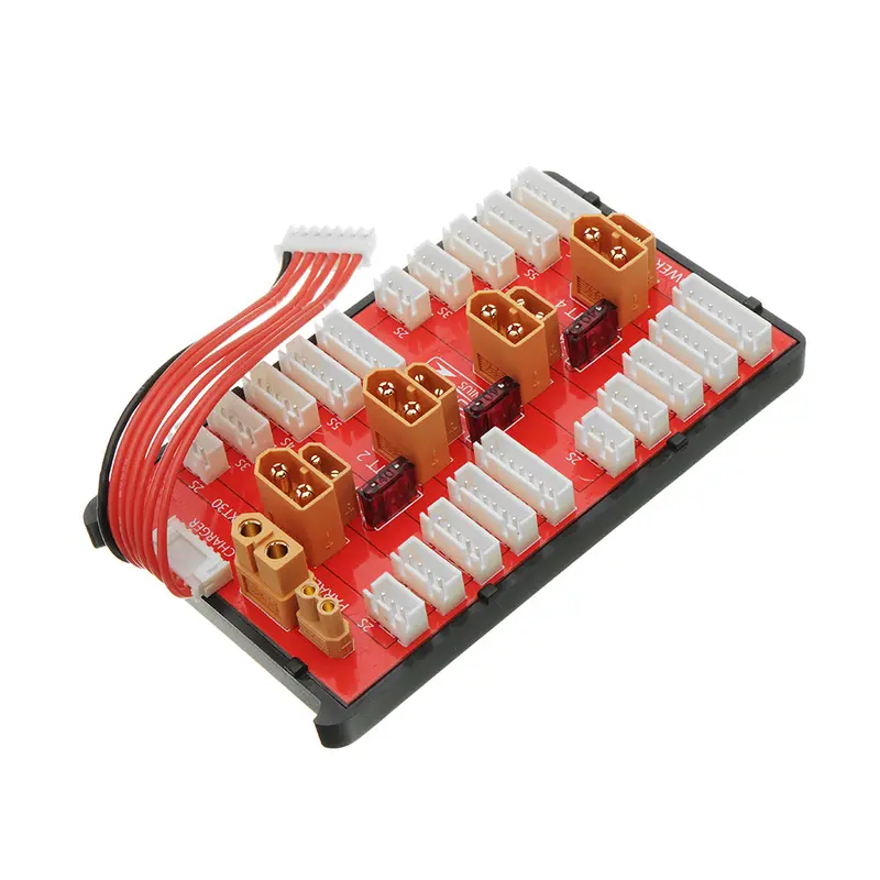 2 In 1 Pg Parallel Charging Board Xt30 Xt60 Plug Supports 4 Packs 2-8S Lipo Battery 1