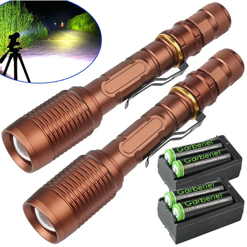 2 Lamparas Tacticas Led Súper Brillante De Alta Calidad 1