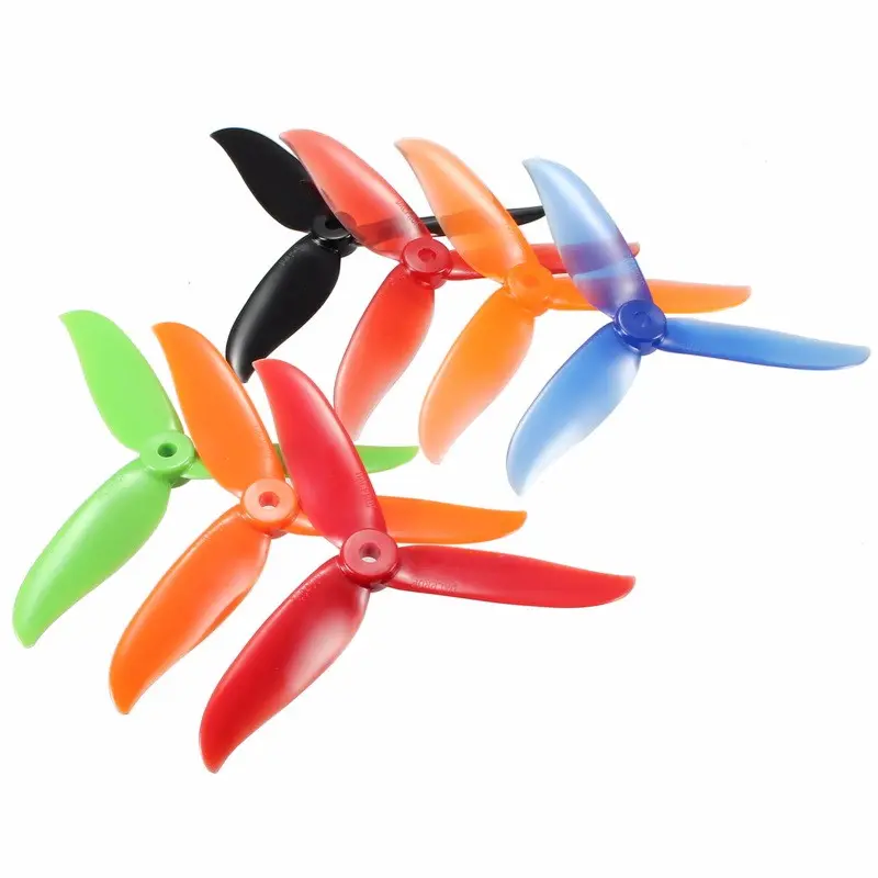 2 Pair Dalprop T5045c Cyclone 5 Inch 3 Blade Propeller Clover Prop Black Red Orange Green 1