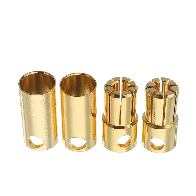 2 Pairs 5.0/5.5/6.0/6.5/8.0Mm Bullet Connector Banana Plug Multirotor Spare Part For Rc Battery/Moto 1
