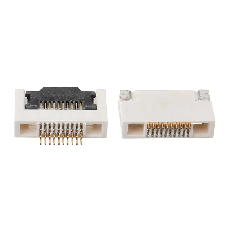 2 Pcs Fpc 0.5Mm Pitch H2.55 10P Wire Connector Terminal Flip Lower Buttom For Fpv Monitor Goggles 1