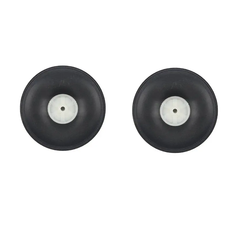 2 Pieces 70Mm Diameter Pu Simulation Wheel Wheels For Rc Airplane 1