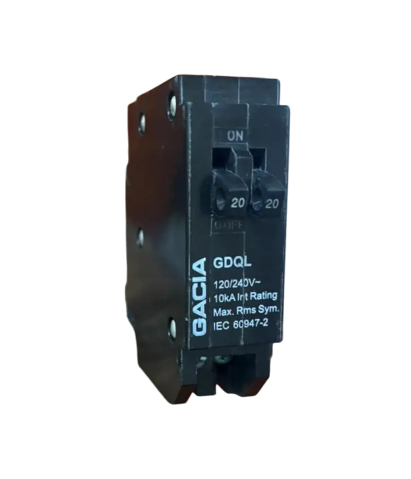 20/20A Mini Duplex Circuit Breaker Plug-In 1