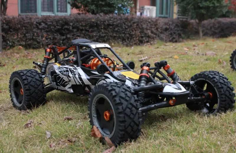 2014 30.5 Cc 2 Speed Baja + Nice Cnc Air Fiter + Cnc Oil Cover + Cnc Rear Bumper + Gt3b Radio Set 1