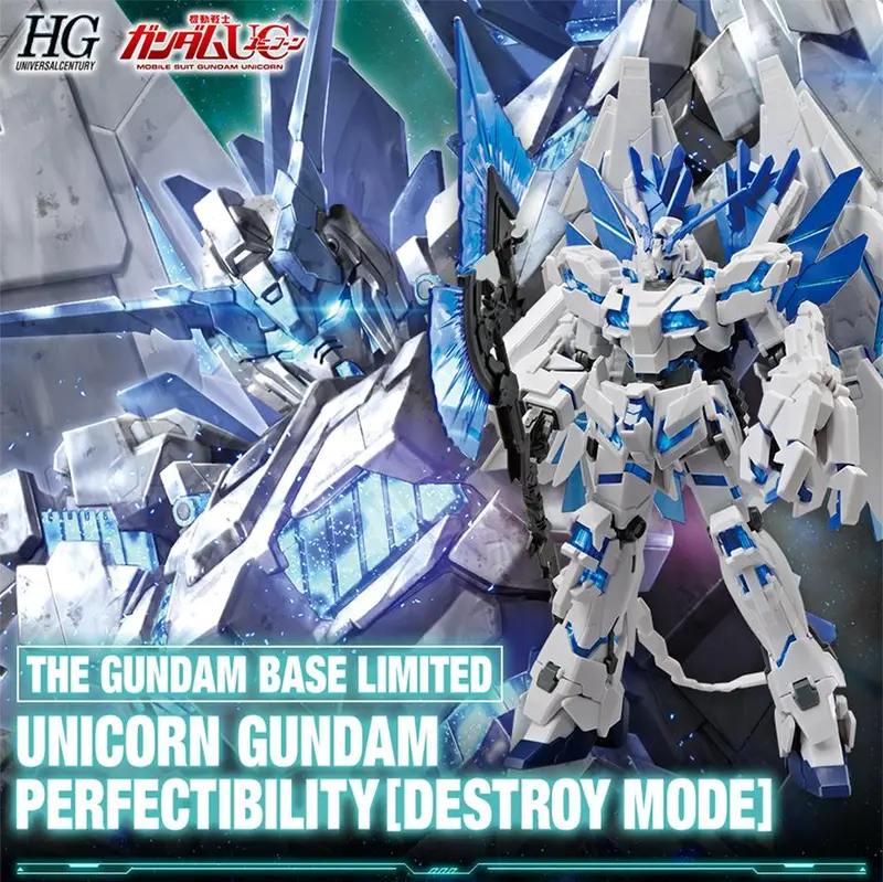2018 Bandais Gundam Nt Model Hg 1/144 Unicorn Gundam Perfectibility Destroy Mode Nt Mobile Suit Kids Toys 1