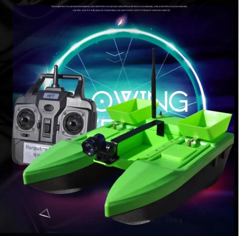 2018 New Large Intelligent Automatic Remote Control Dipping Boat 500M 2Kg 4 Level Wind Resistance Feeding Hook Rc Bait Ship Boat 2