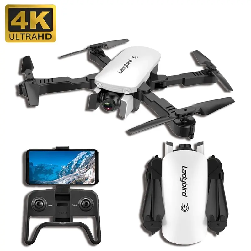 2019 New Drone 4K Hd Aerial Camera Quadcopter Optical Flow Hover Smart Follow Dual Camera Remote Control Helicopter With Camera 1